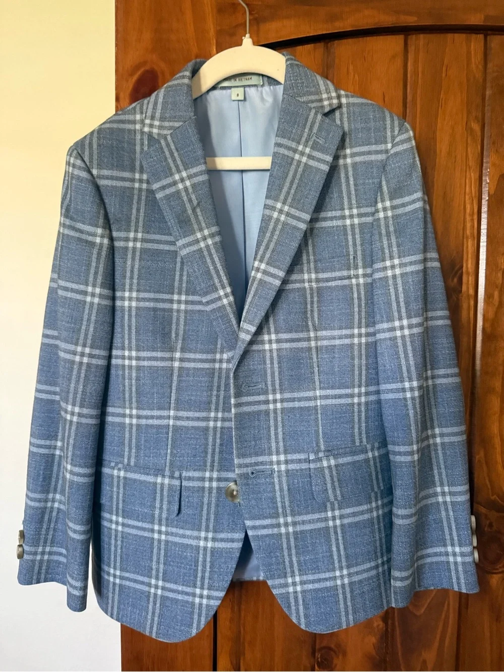 Class Club Blue Plaid Boys' Blazer